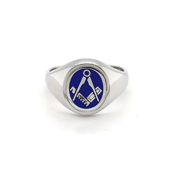 Silver Oval Reversible Ring